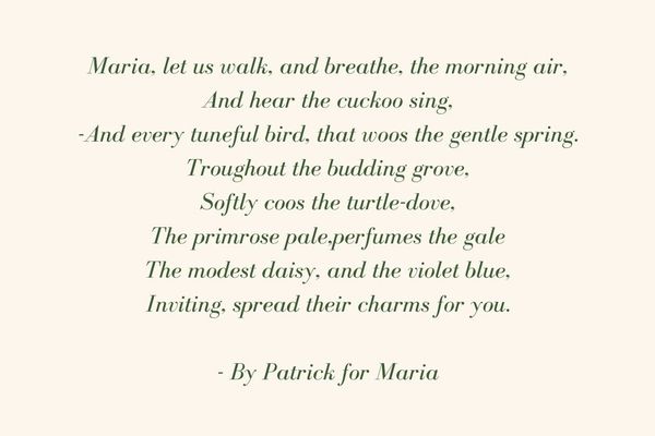patrick bronte poem for wife